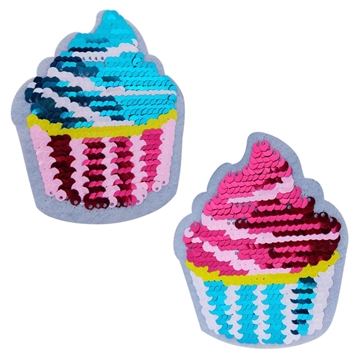 vendbare-aplietter-cupcake-strygemærke-strykemerke-reversible-paljetter